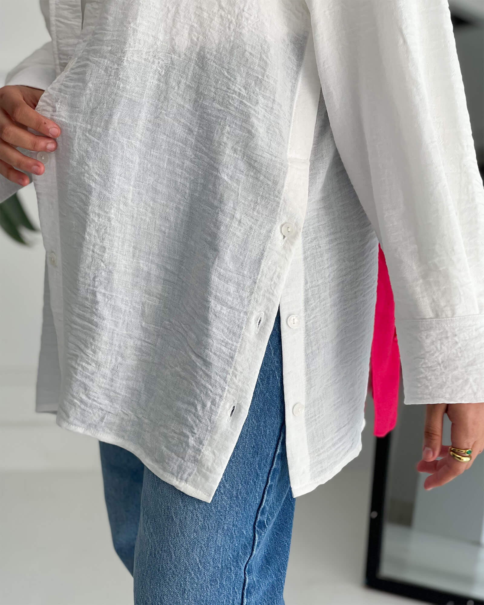 Tie Shop | Modest Wear | Button Style Shirt قميص كتان - بلوزة كتان