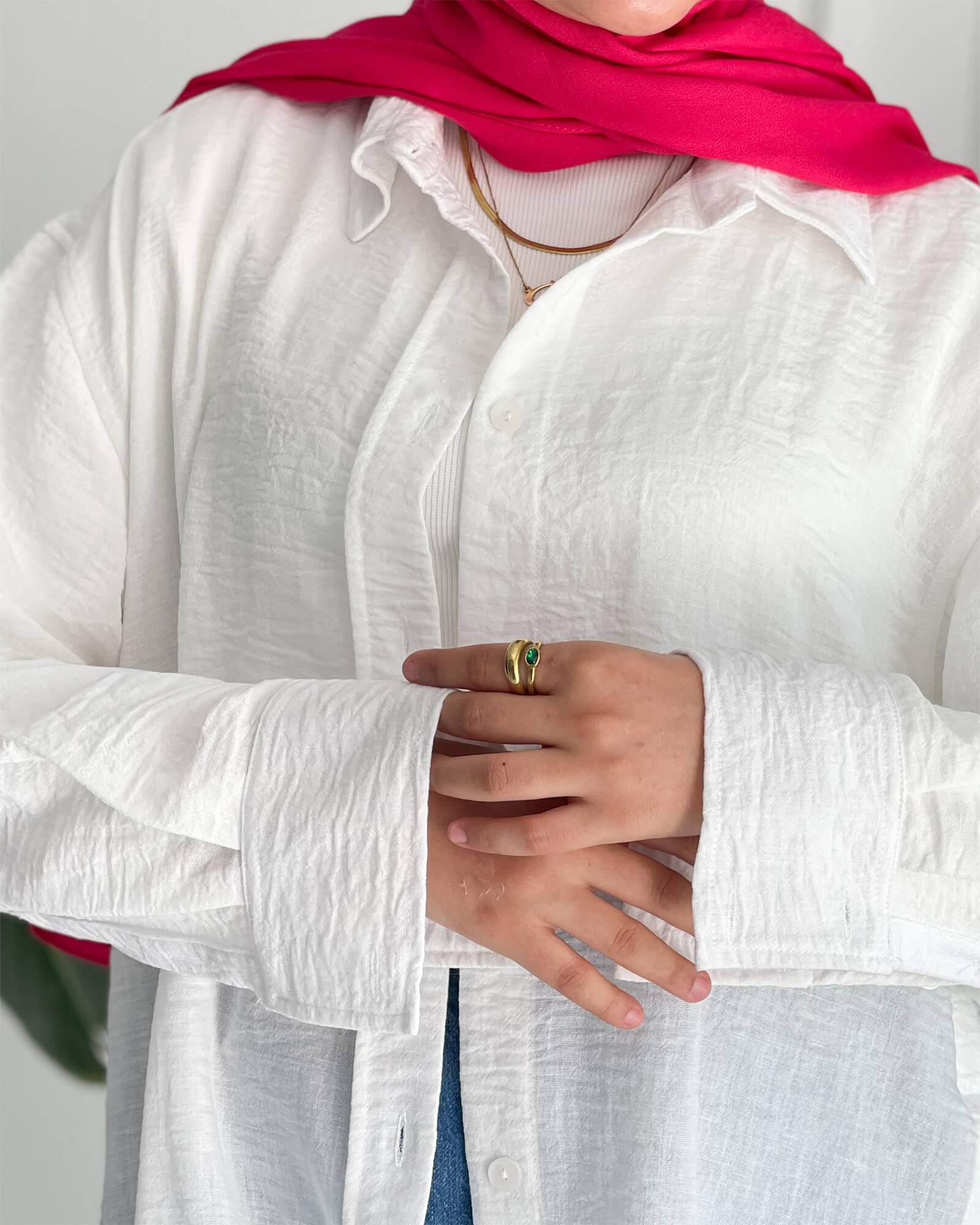 Tie Shop | Modest Wear | Button Style Shirt قميص كتان - بلوزة كتان