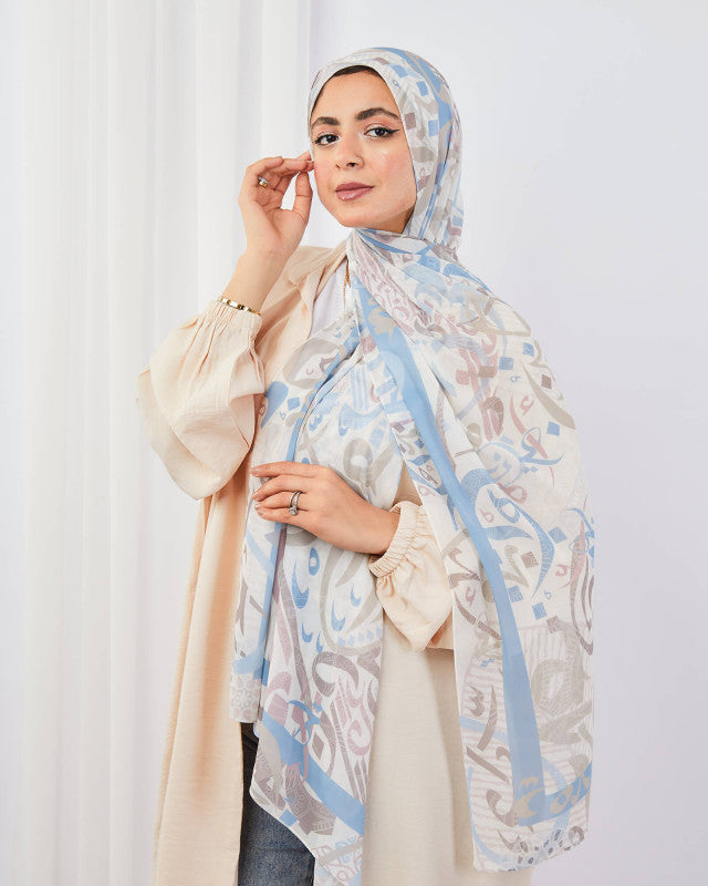 Tie Shop | Kufie Beauty طرحة شيفون - ايشارب شيفون