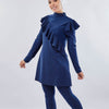 Ruffles Burkini - Blue