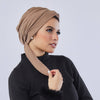 Warmy Turban With Ribbon - 4 Beige