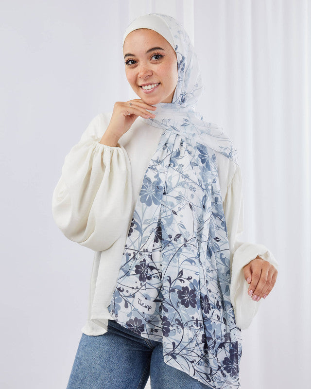 Tie Shop | Hibiscus طرحة شيفون - ايشارب شيفون