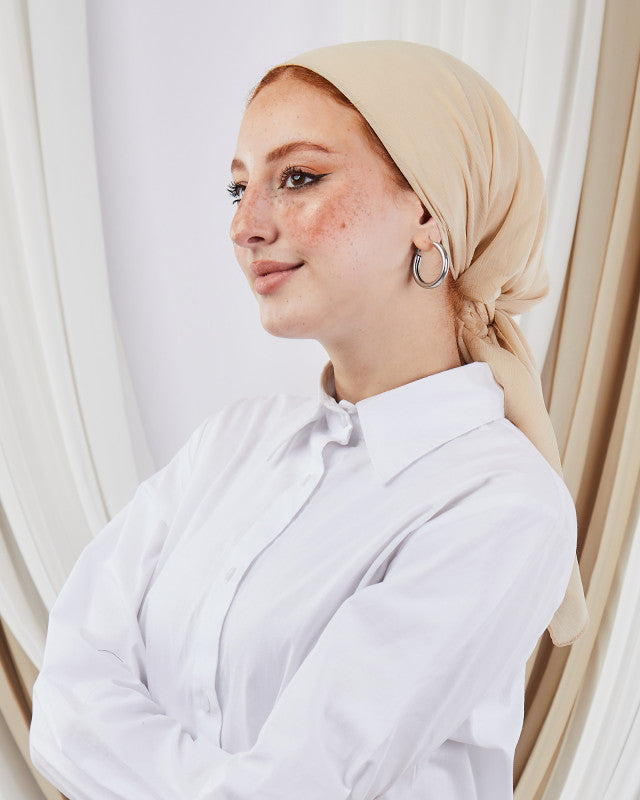 Tie Shop | Square Plain Crinkled Chiffon