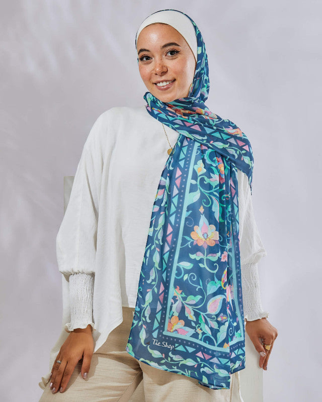 Tie Shop | Indian Batik طرحة ستان - ايشارب ستان