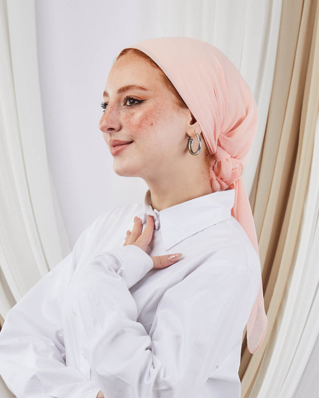 Tie Shop | Square Plain Crinkled Chiffon