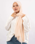Plain Linen Scarf طرحة قطن - ايشارب قطن