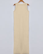 Tie Shop | Ribbed Sleeveless Basic Dress فستان طويل قطن كات