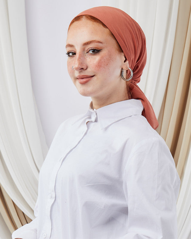 Tie Shop | Square Plain Crinkled Chiffon