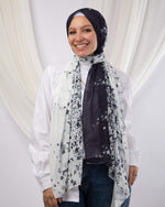 Tie Shop | Black Beauty طرحة شيفون - ايشارب شيفون