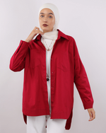 Tie Shop | تاي شوب: قميص من خامة بوبلين كبير الحجم للربيع والصيف - تصميم عصري وألوان مبهجة