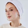 Knotted Cotton Turban - WHite