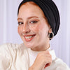 Pleated Cotton Turban - Black