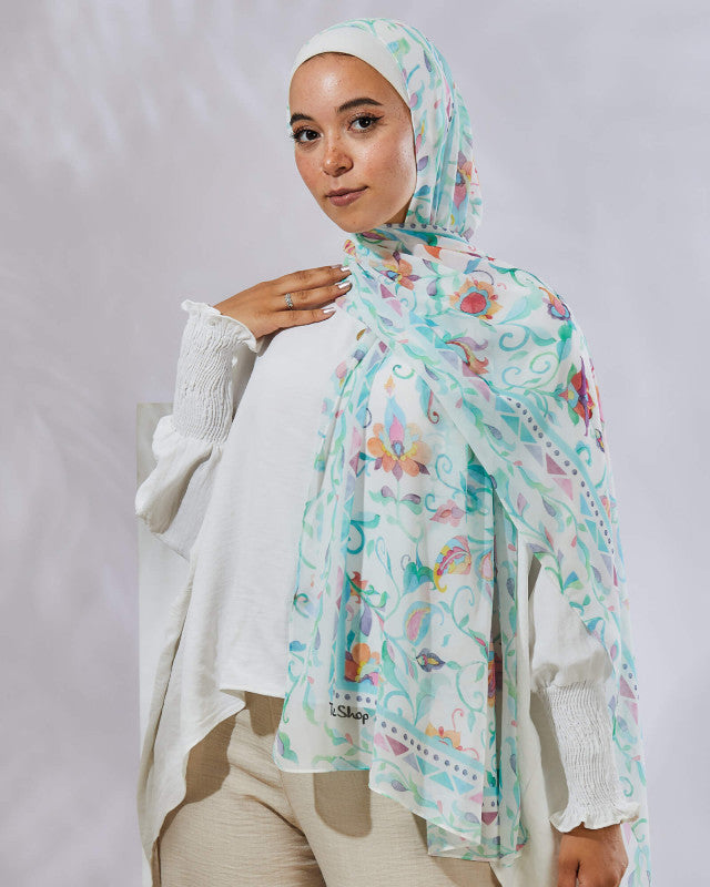 Tie Shop | Indian Batik طرحة ستان - ايشارب ستان