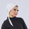 Warmy Turban With Ribbon - 1 White