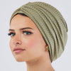 Double Ripped Turban - Light Green
