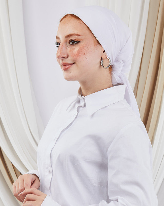 Tie Shop | Square Plain Crinkled Chiffon