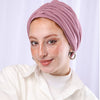 Pleated Cotton Turban - Pink