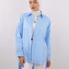 Oversize Poplin Shirt - Baby Blue