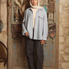Luna Leather Shirt - Powder Blue