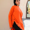 Button-up Shirt - Orange
