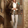 Luna Leather Shirt - Olive