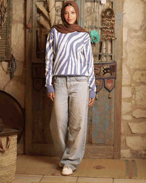Zebra pullover