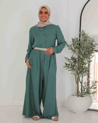 Comfy Linen Jumpsuit