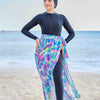 Printed Cover-Up - Purple , Yellow