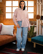 Tie Shop | Linova Shirt – Striped Modest Casual Shirt