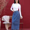 Denim Skirt - Blue