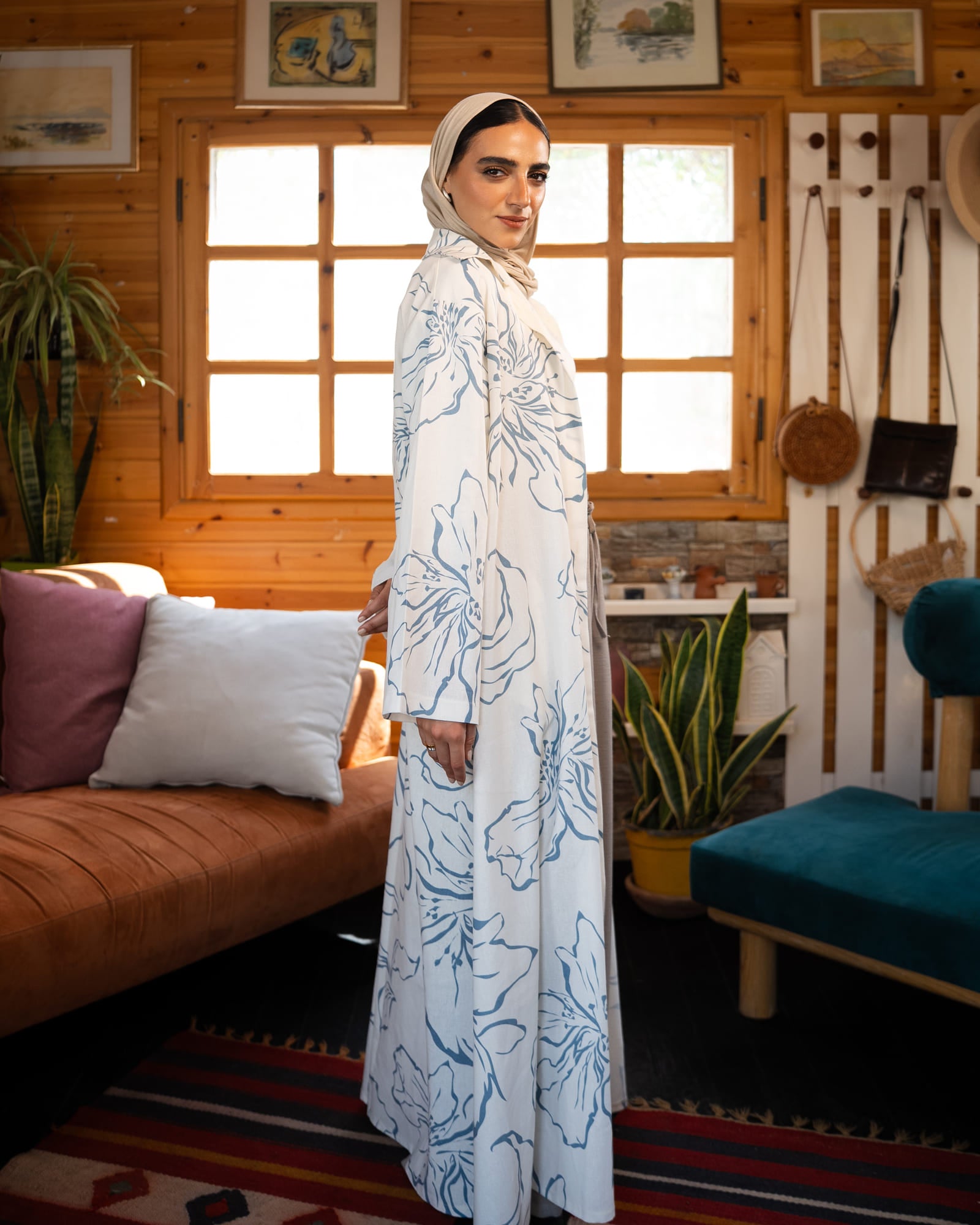 Tie Shop | Flora dress – Striped Modest Casual Shirt