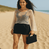 Mesh Crop Top - off white