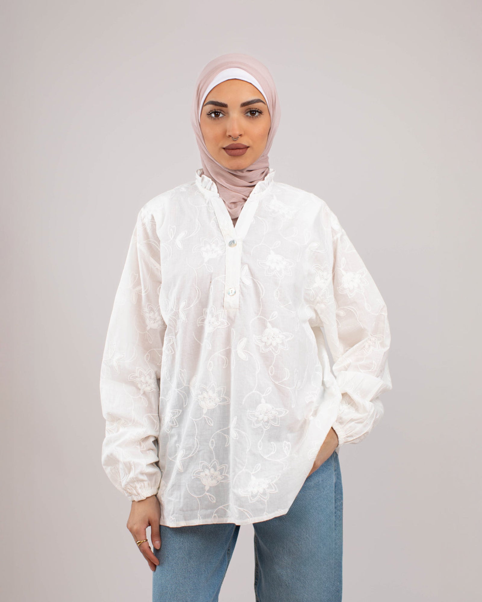 Tie Shop | Modest Wear | Button Style Shirt | Bloomy blouse

