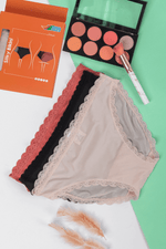 Tie Shop | Lace Dots Bikini Panties | women underwear | Pack of 3