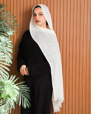 Plain Linen Scarf