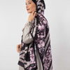 Printed Satin Scarf - Black