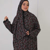 Printed Viscose Isdal - Red - Black - White