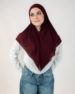 Tie Shop | Classy Easy Scarf - Elegant Hijab | Dark Red