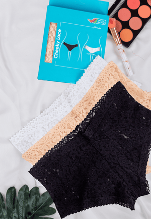 Tie Shop | Lace Floral Cheeky Panties | women underwear Pack of 3.