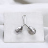 Clips Pin - Smoky Gray Crystal