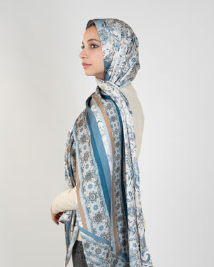 Printed Satin Scarf