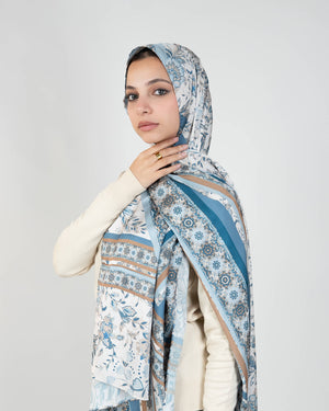 Printed Satin Scarf
