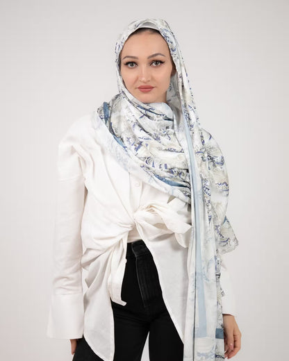 Printed Satin Scarf
