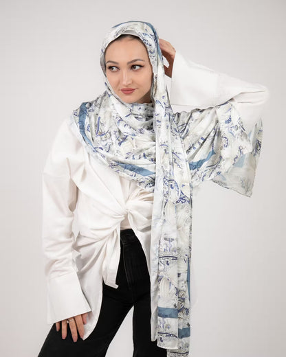 Printed Satin Scarf
