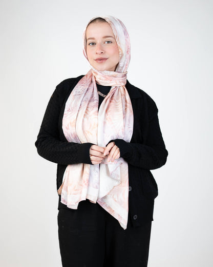 Tie Shop | Printed Satin Scarf – Elegant Satin Hijab