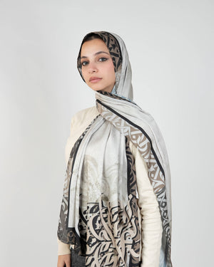 Tie Shop | Printed Satin Scarf – Elegant Satin Hijab