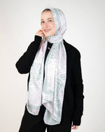 Tie Shop | Printed Satin Scarf – Elegant Satin Hijab