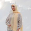 Plain Viscose Scarf - Yellow