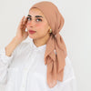 Square plain Crepe Chiffon - Light Mocha