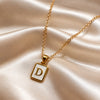 D Initial Necklace - Gold
